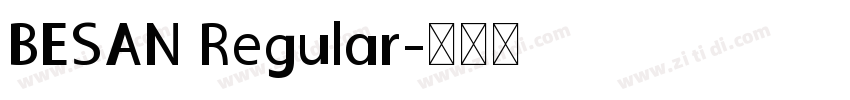 BESAN Regular字体转换